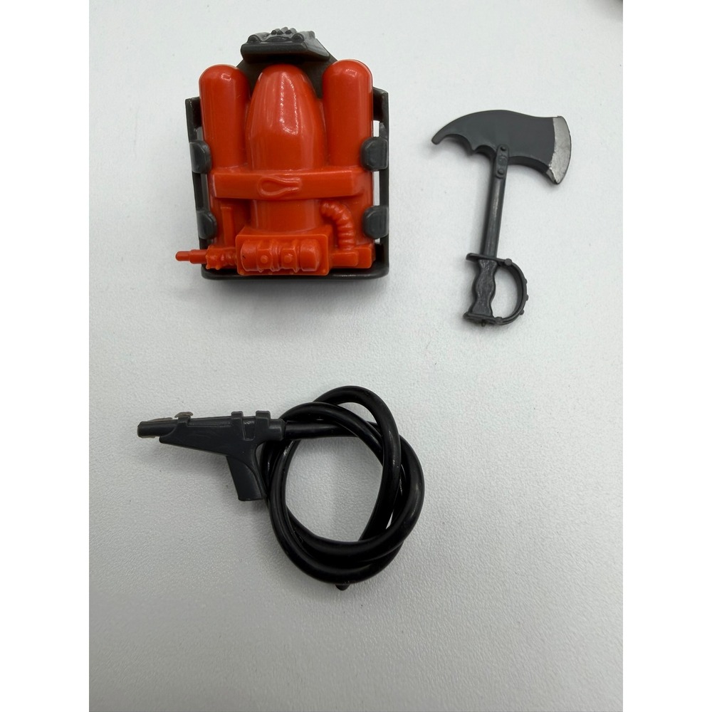 GI Joe Barbecue 1985 Vintage Accessory Lot Backpack Hose Nozzle Axe Hasbro
